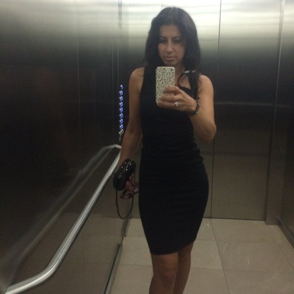 Gorgeous Danier "Betty" fabric and leather dress - Picture 3 of 7